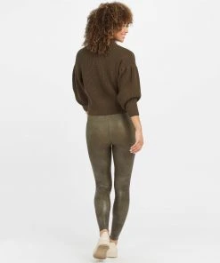 Spanx Faux Leather Croc Shine Leggings
