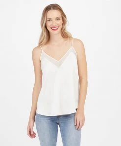 Spanx Shop All Clothing Satin Mesh V-Neck Cami