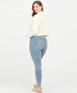 Spanx Back In Stock Ankle Skinny Jeans, Light Vintage Wash