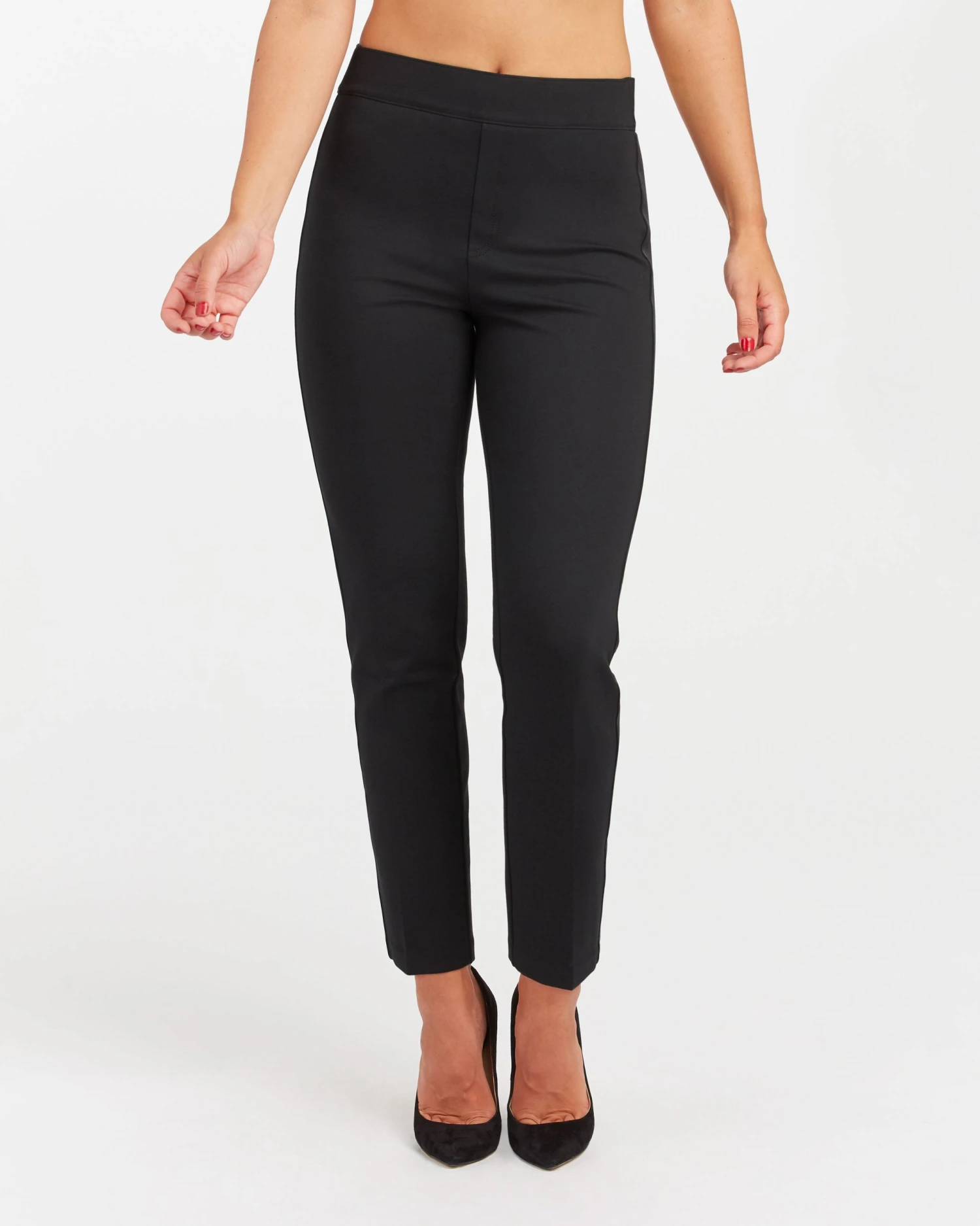 Spanx The Perfect Black Pant, Ankle Tuxedo Slim Straight 7 Spanx The Perfect Black Pant, Ankle Tuxedo Slim Straight