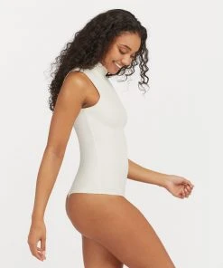 Spanx Suit Yourself Ribbed Mock Neck Sleeveless Bodysuit 25 Spanx Suit Yourself Ribbed Mock Neck Sleeveless Bodysuit