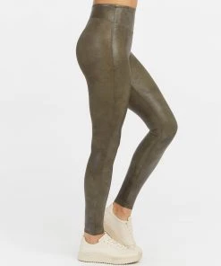 Spanx Faux Leather Croc Shine Leggings