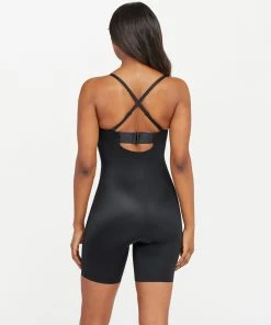 Spanx Suit Your Fancy Strapless Cupped Mid-Thigh Bodysuit Bodysuits