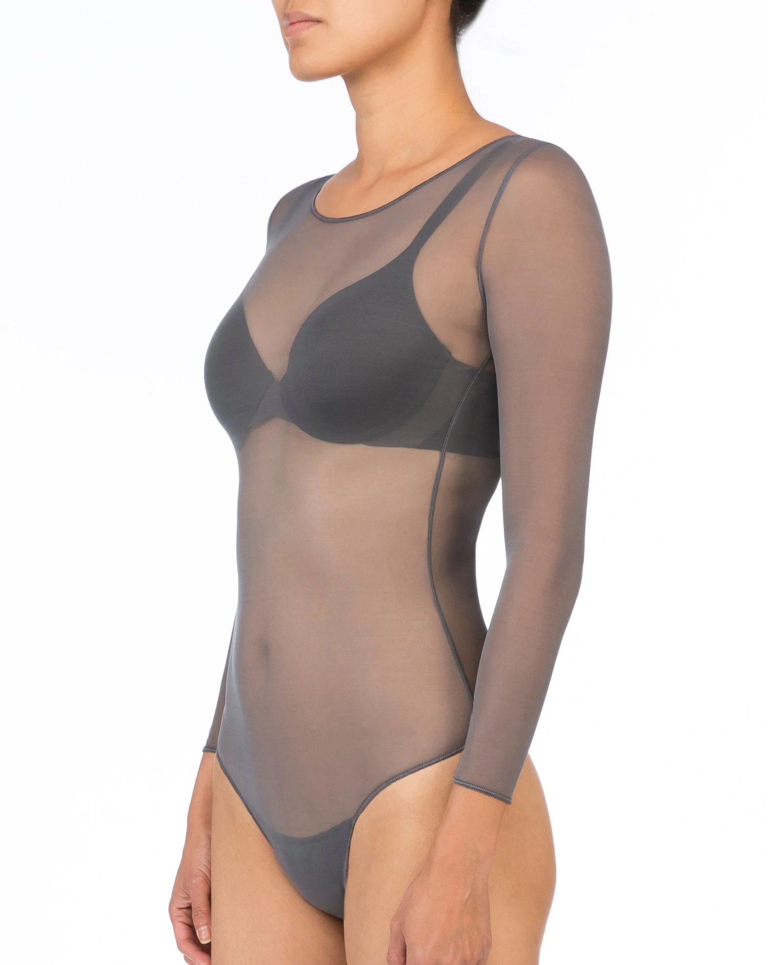 Spanx® Sheer Fashion Mesh Thong Bodysuit 10 Spanx® Sheer Fashion Mesh Thong Bodysuit