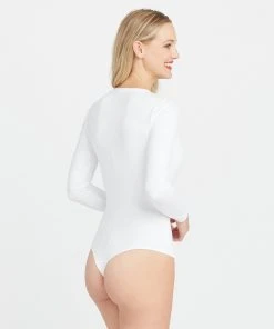 Spanx Suit Yourself Long Sleeve Thong Bodysuit