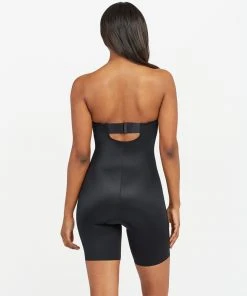 Spanx Suit Your Fancy Strapless Cupped Mid-Thigh Bodysuit Bodysuits