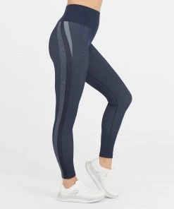 Spanx Look At Me Now Seamless Track Stripe Leggings