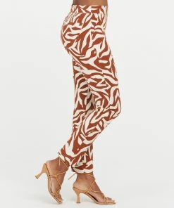 Spanx New Arrivals On-the-Go Printed Ankle Slim Straight Pant