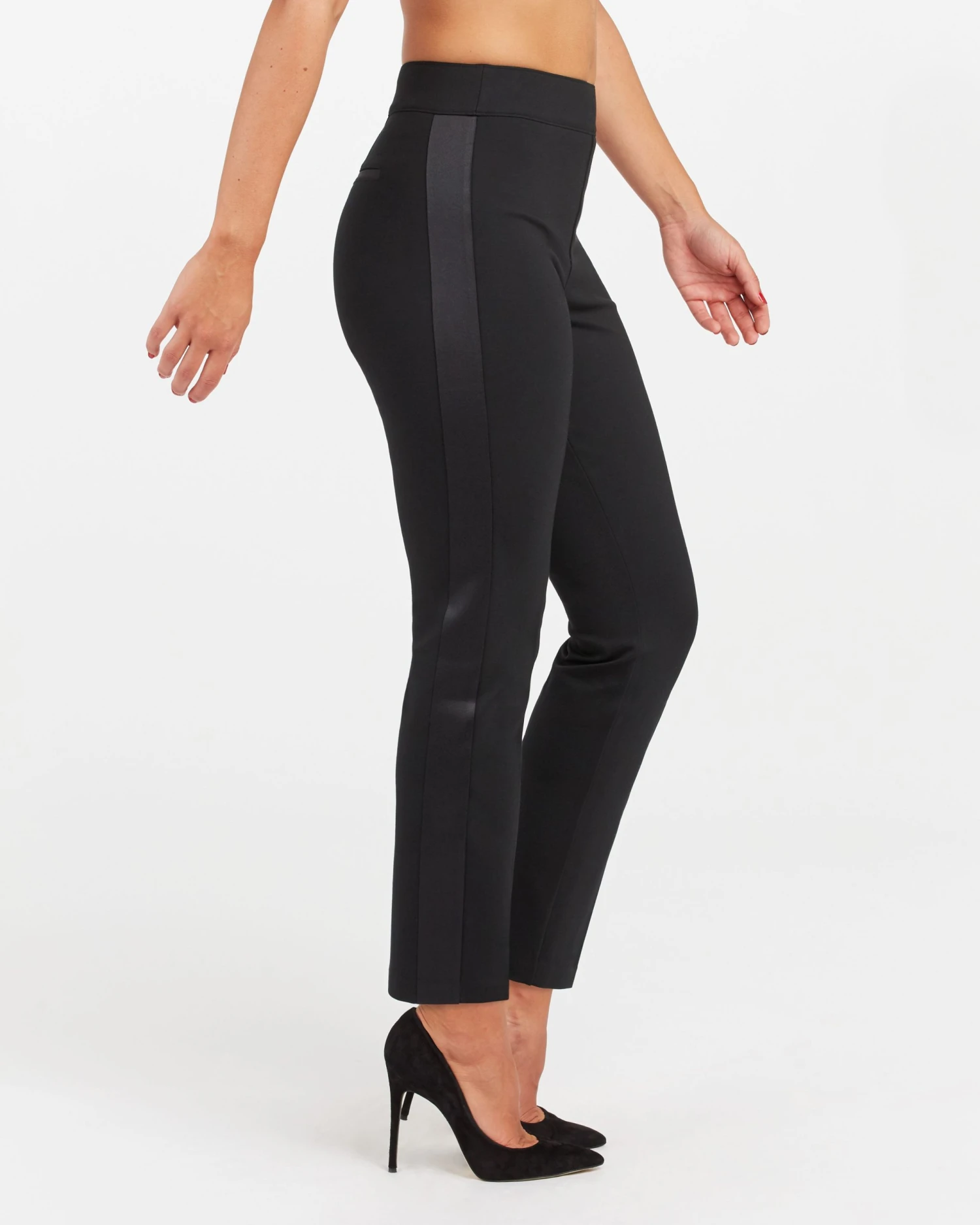 Spanx The Perfect Black Pant, Ankle Tuxedo Slim Straight 8 Spanx The Perfect Black Pant, Ankle Tuxedo Slim Straight