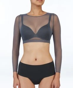 Shop All Clothing Spanx® Sheer Fashion Mesh Crop Top