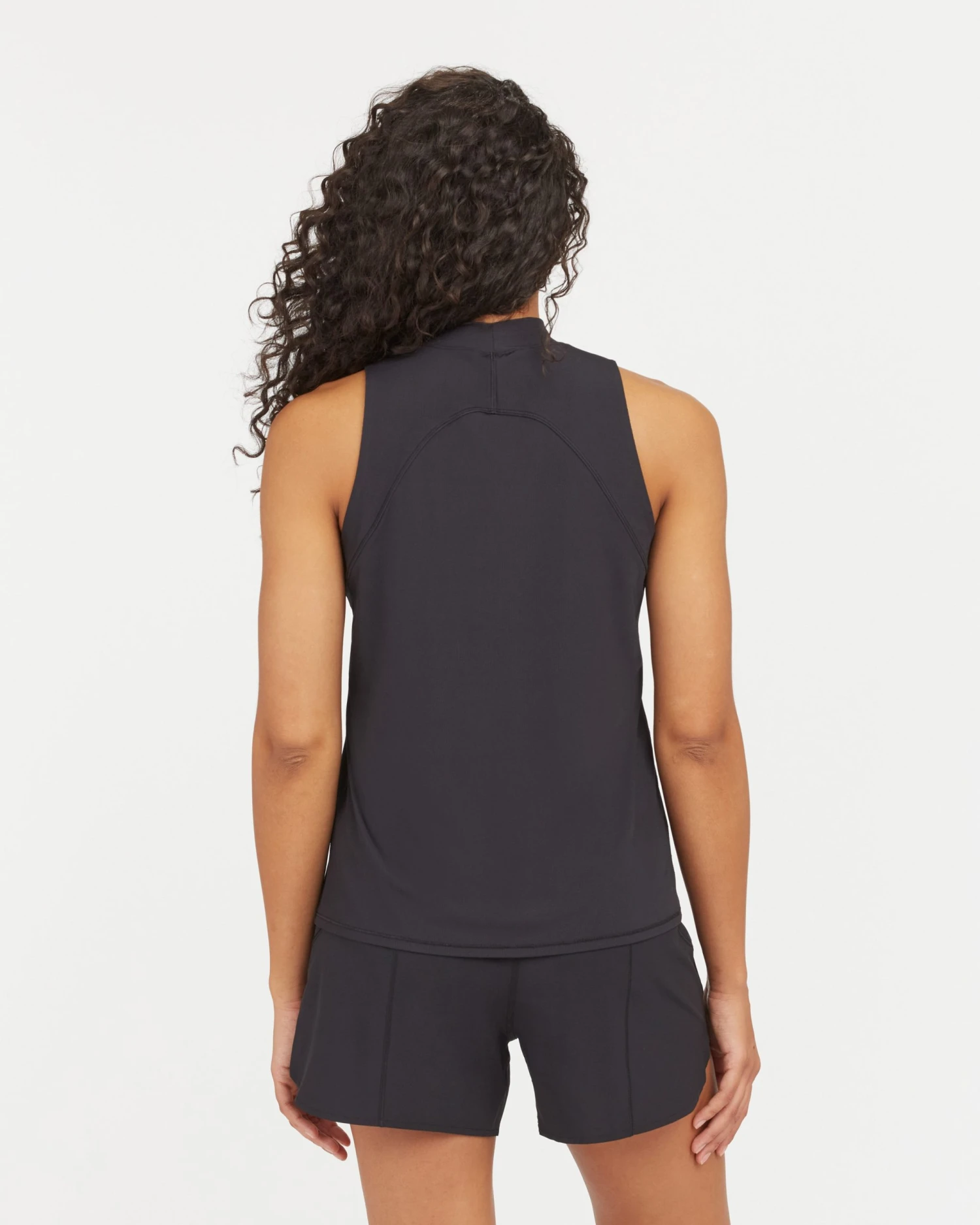 Spanx Go Lightly Ribbed Mock Neck Tank Shop All Activewear 4 Spanx Go Lightly Ribbed Mock Neck Tank Shop All Activewear