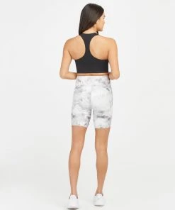 Spanx Booty Boost® Active Cloudy Tie Dye Bike Short, 8" Shop All Clothing 10 Spanx Booty Boost® Active Cloudy Tie Dye Bike Short, 8