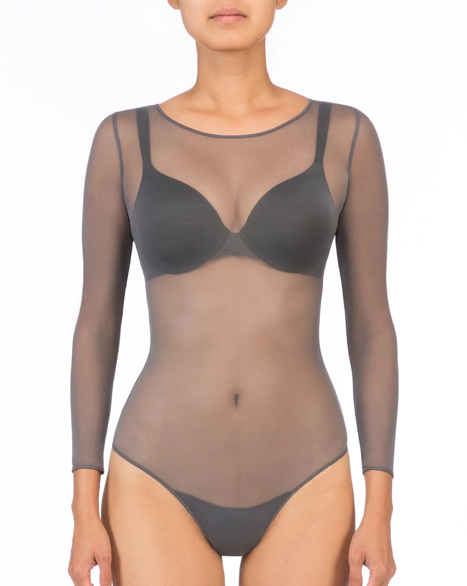 Spanx® Sheer Fashion Mesh Thong Bodysuit 8 Spanx® Sheer Fashion Mesh Thong Bodysuit