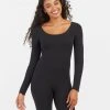 Spanx Luxe Essentials Long Sleeve Mid-Thigh Bodysuit