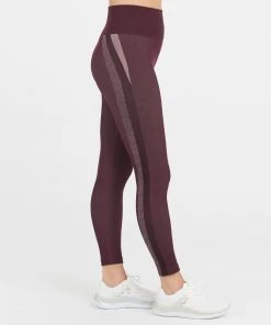 Spanx Look At Me Now Seamless Track Stripe Leggings