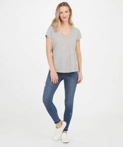 Spanx The Summer Shop Pima Cotton V-Neck Tee