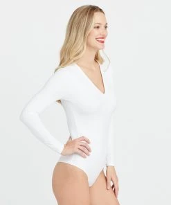 Spanx Suit Yourself Long Sleeve Thong Bodysuit