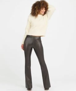 Spanx New Arrivals Leather-Like Flare Pant