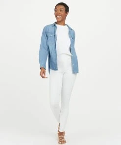 Spanx Ankle Skinny Jeans, White