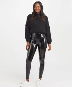 Spanx Faux Patent Leather Leggings