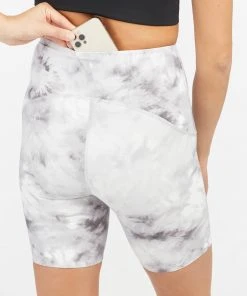 Spanx Booty Boost® Active Cloudy Tie Dye Bike Short, 8" Shop All Clothing 13 Spanx Booty Boost® Active Cloudy Tie Dye Bike Short, 8