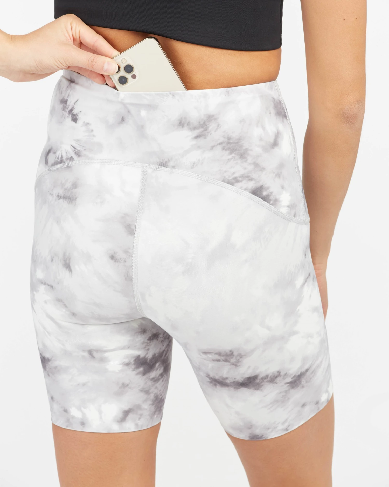 Spanx Booty Boost® Active Cloudy Tie Dye Bike Short, 8" Shop All Clothing 8 Spanx Booty Boost® Active Cloudy Tie Dye Bike Short, 8" Shop All Clothing