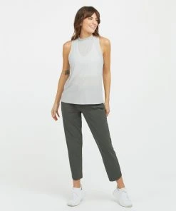 Spanx Go Lightly Ribbed Mock Neck Tank Shop All Activewear 20 Spanx Go Lightly Ribbed Mock Neck Tank Shop All Activewear