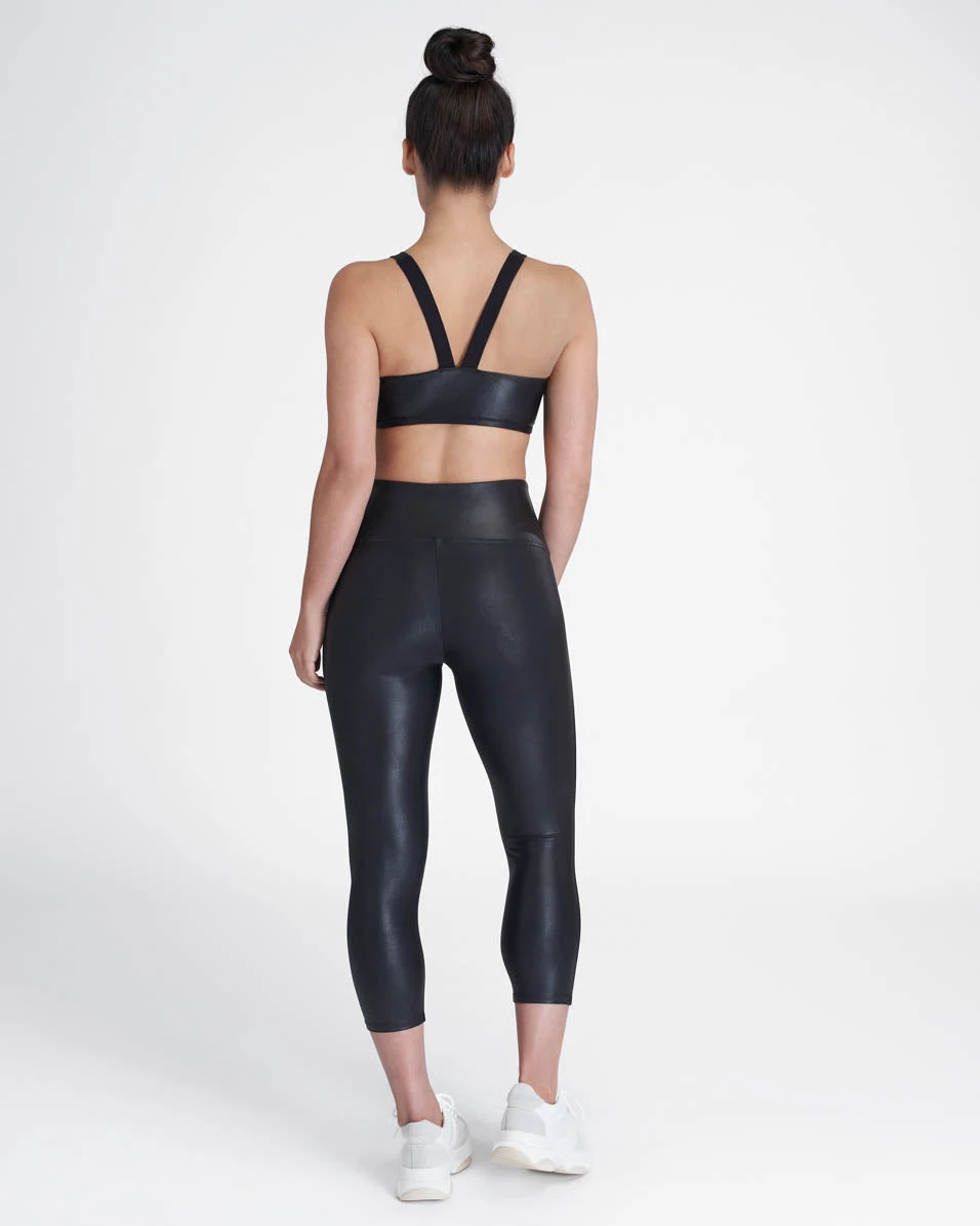 Spanx Faux Leather Active Cropped Leggings 4 Spanx Faux Leather Active Cropped Leggings