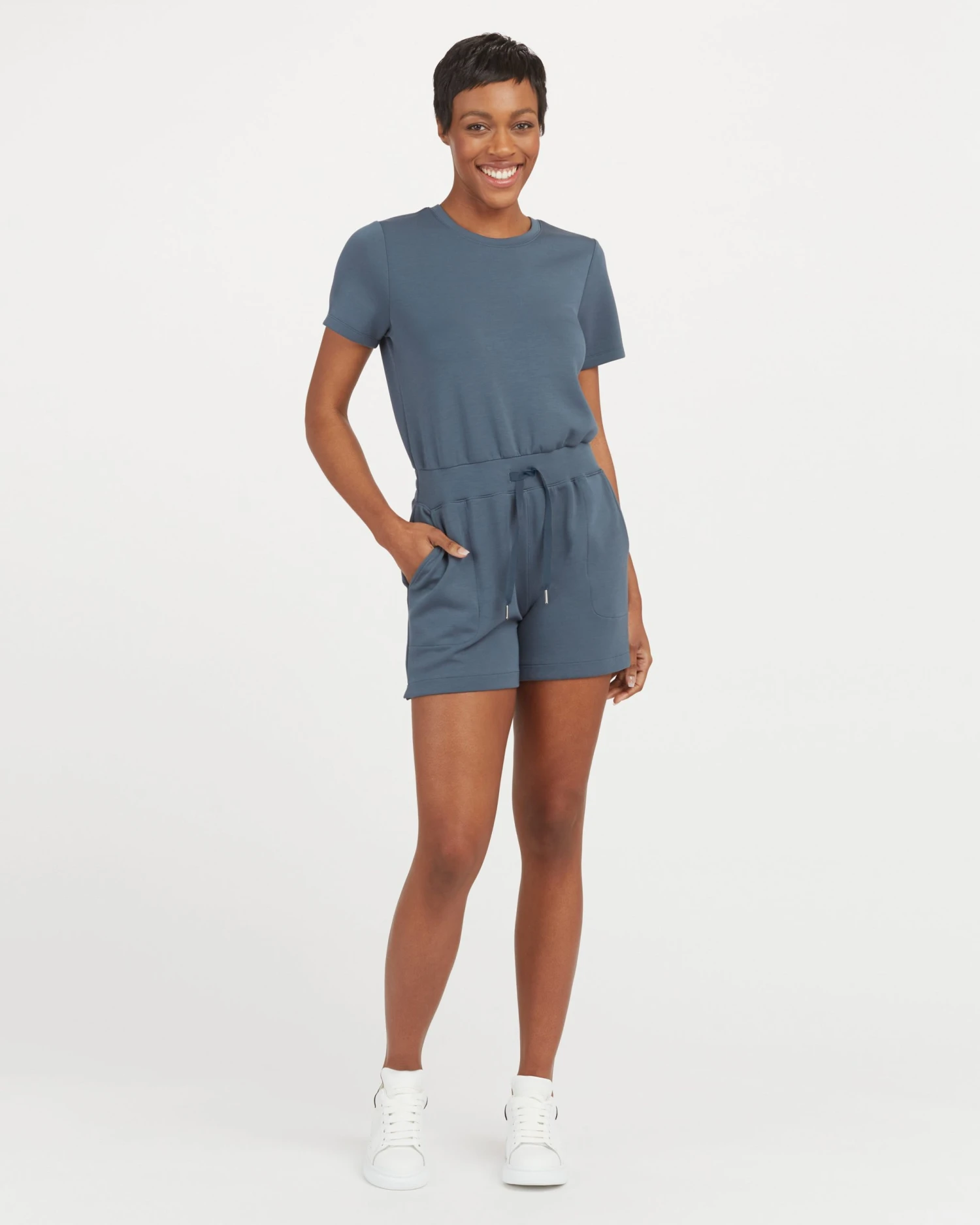 Spanx New Arrivals AirEssentials Short Sleeve Romper 3 Spanx New Arrivals AirEssentials Short Sleeve Romper