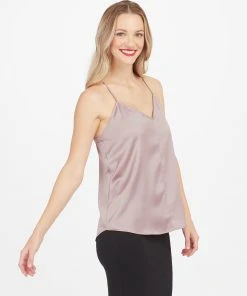 Spanx Satin V-Neck Racerback Cami