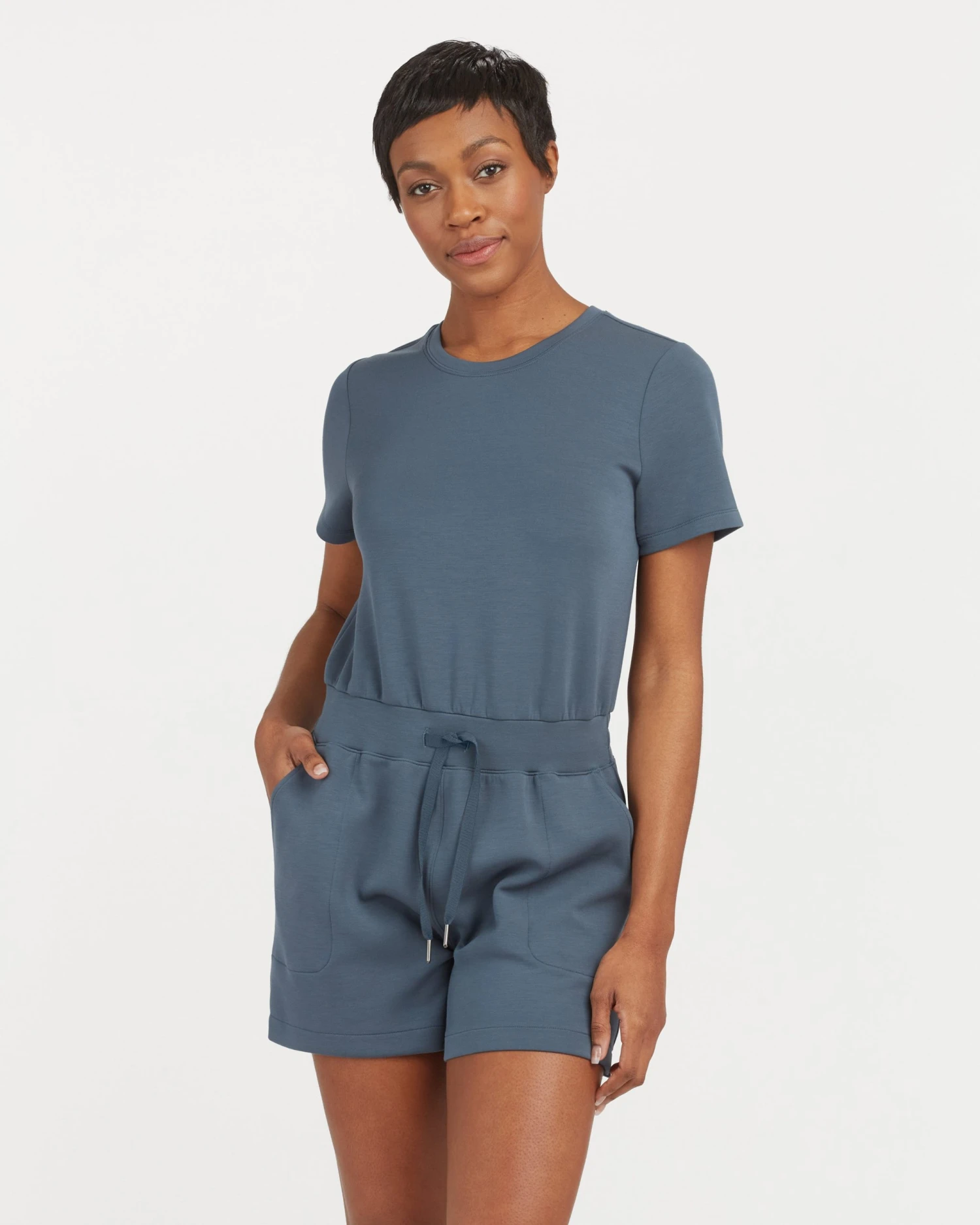 Spanx New Arrivals AirEssentials Short Sleeve Romper 7 Spanx New Arrivals AirEssentials Short Sleeve Romper