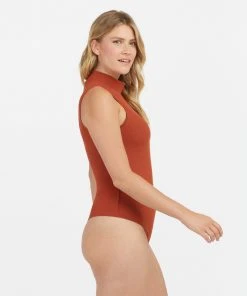 Spanx Suit Yourself Ribbed Mock Neck Sleeveless Bodysuit 21 Spanx Suit Yourself Ribbed Mock Neck Sleeveless Bodysuit