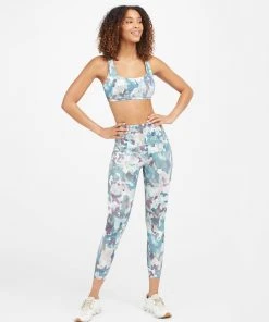 Spanx Sports Bras + Panties Printed Low Impact Sports Bra