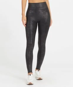 Spanx Faux Leather Matte Snake Leggings 12 Spanx Faux Leather Matte Snake Leggings