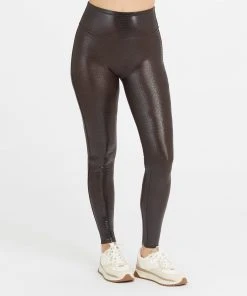 Spanx Faux Leather Croc Shine Leggings