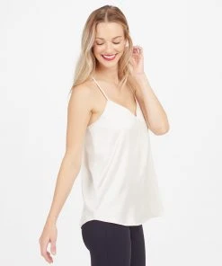 Spanx Satin V-Neck Racerback Cami