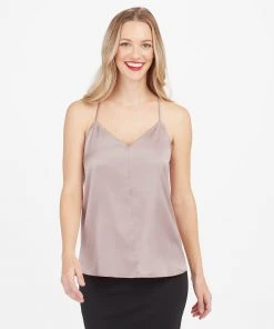 Spanx Satin V-Neck Racerback Cami